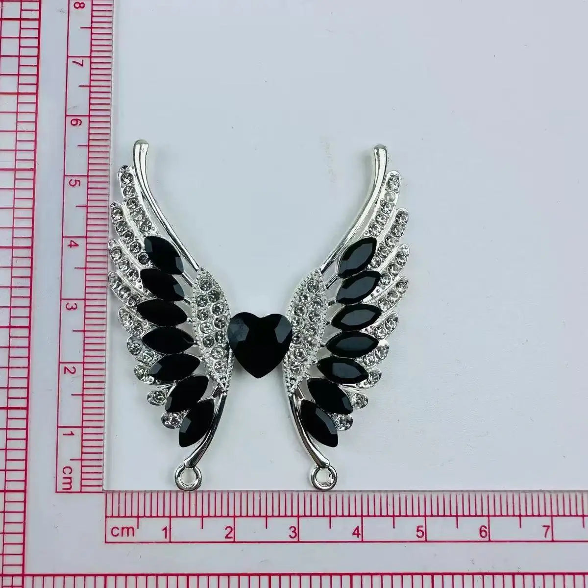 FS101147-5.5*4.8cm Angle Wings Metal Patch Zoe DIY Wholesale