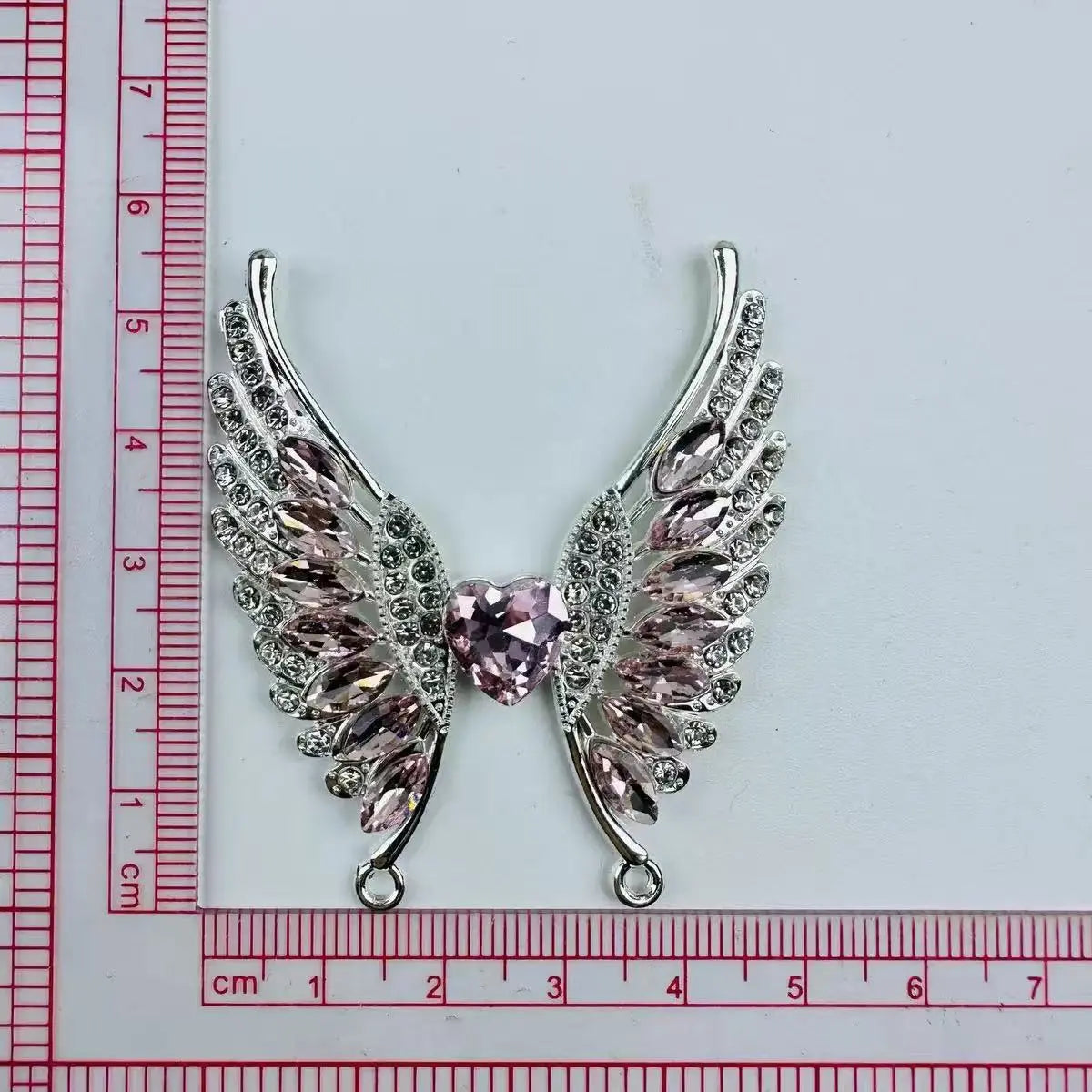 FS101147-5.5*4.8cm Angle Wings Metal Patch Zoe DIY Wholesale