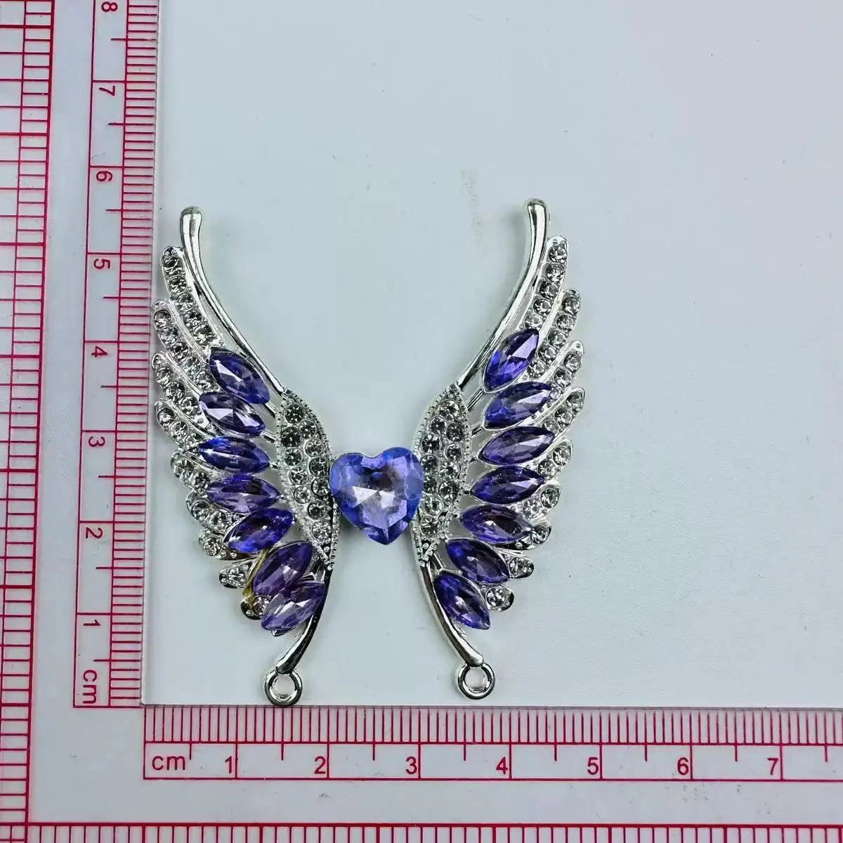 FS101147-5.5*4.8cm Angle Wings Metal Patch Zoe DIY Wholesale