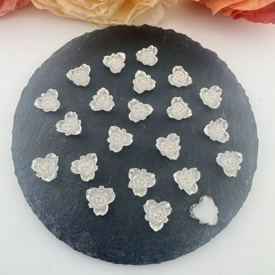 FS101203-About 10mm Heart Shapes Luminous Hard Flower Nail Charms Zoe DIY Wholesale