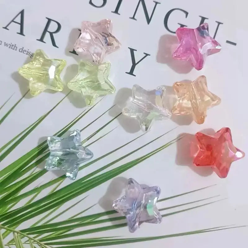 FS101253-About 20MM Five-Star Based Beads Zoe DIY Wholesale