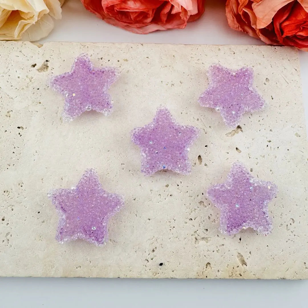 FS101287-About 30mm Star Sugar Beads Zoe DIY Wholesale