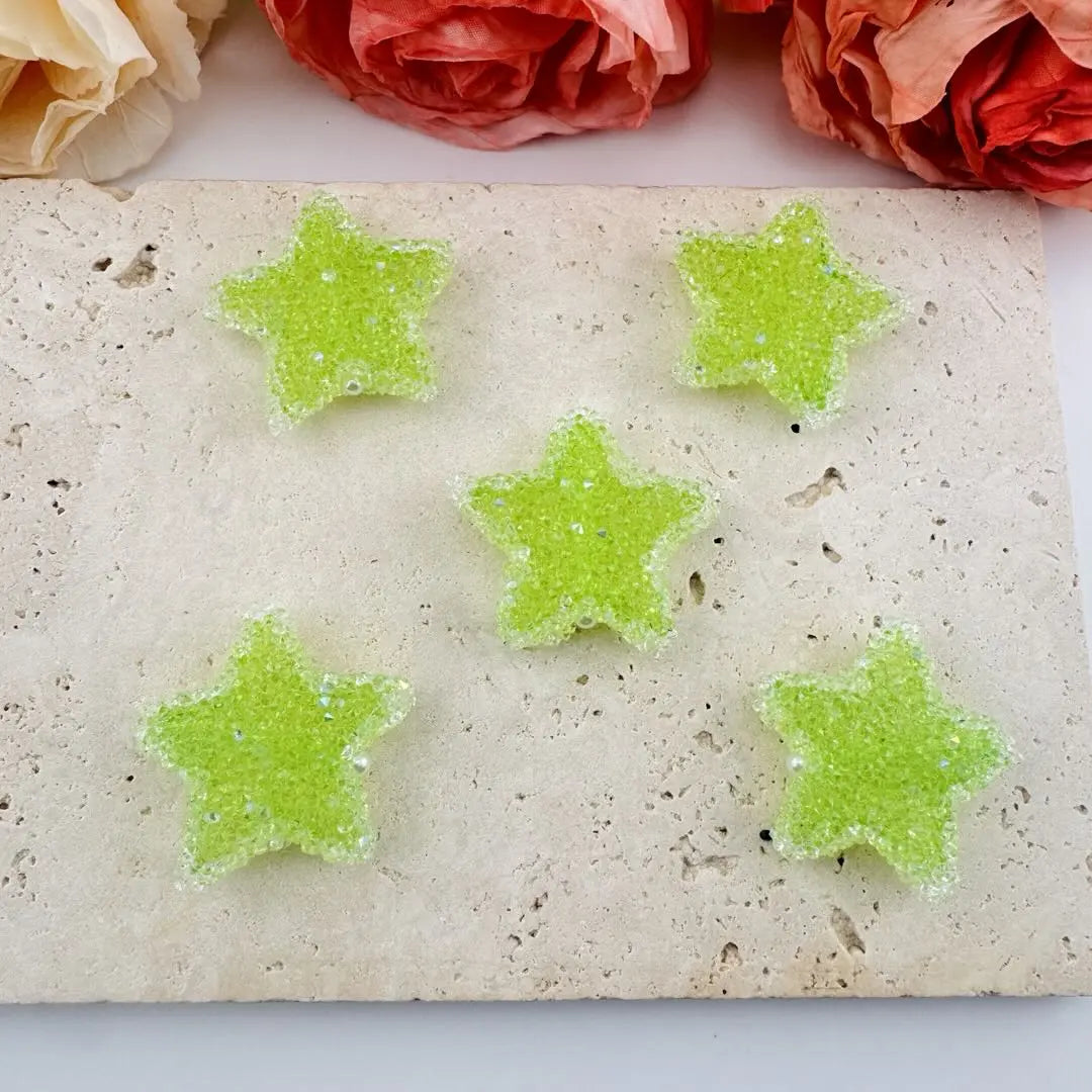 FS101287-About 30mm Star Sugar Beads Zoe DIY Wholesale
