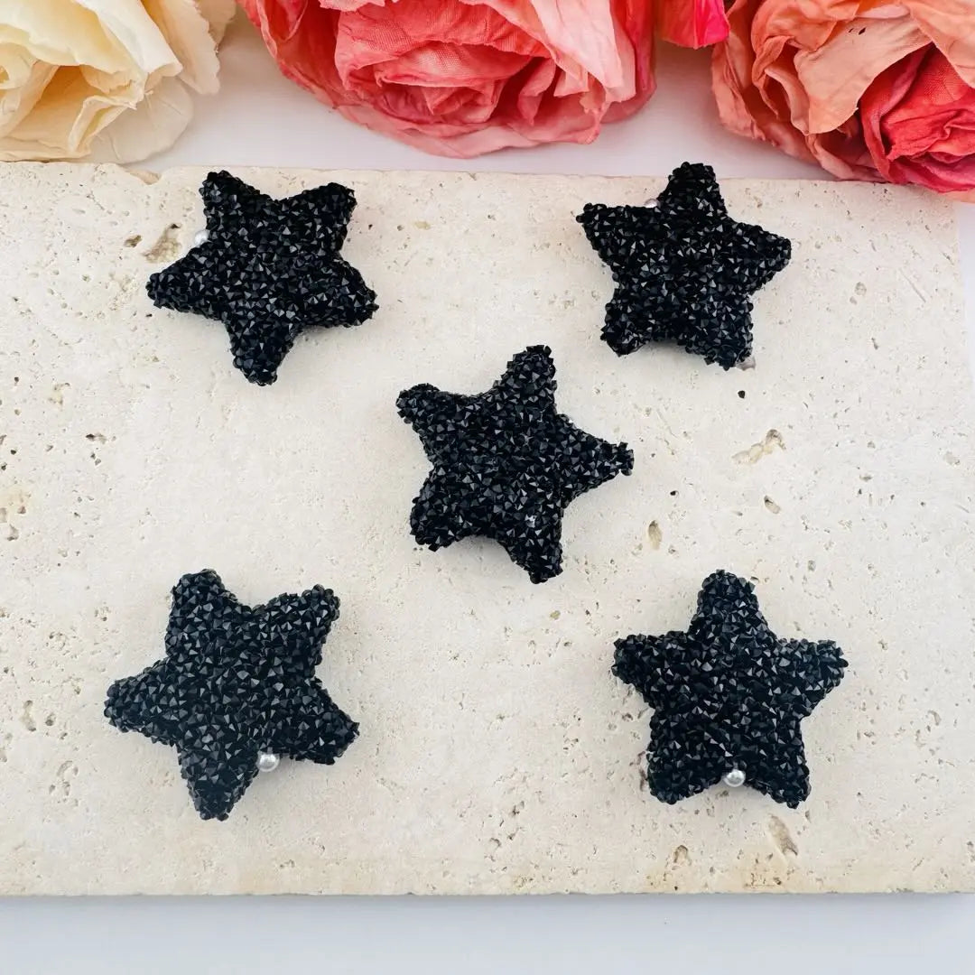 FS101287-About 30mm Star Sugar Beads (Hole is not for pen)