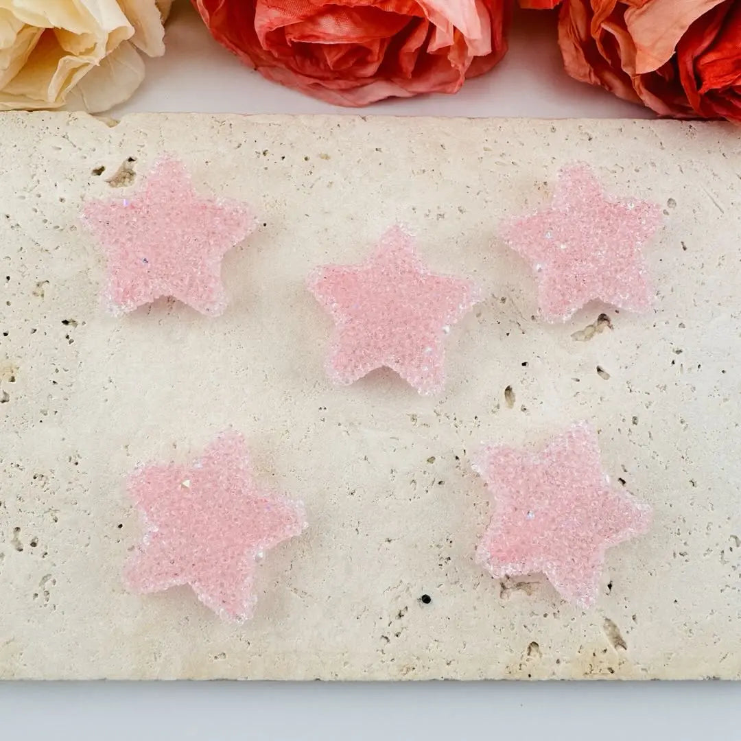 FS101287-About 30mm Star Sugar Beads (Hole is not for pen)