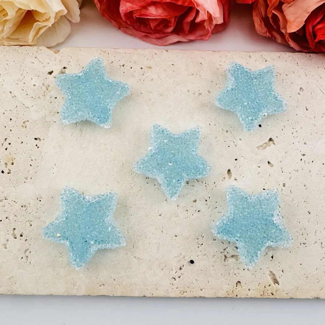 FS101287-About 30mm Star Sugar Beads (Hole is not for pen)