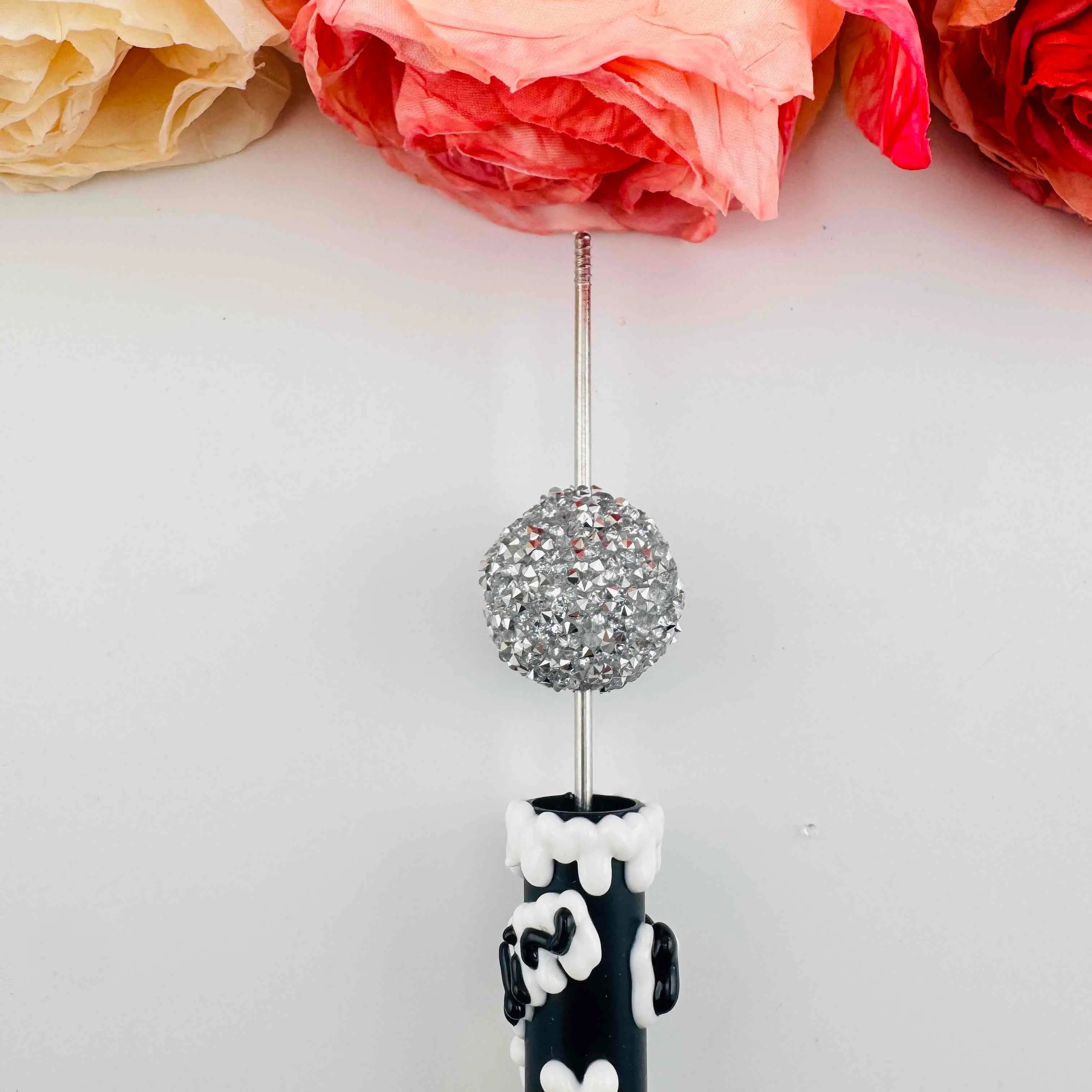 FS101375-20mm Sugar Acrylic Beads Fit For Beadable Pens Jewelry Making Keychain Making Zoe DIY Wholesale