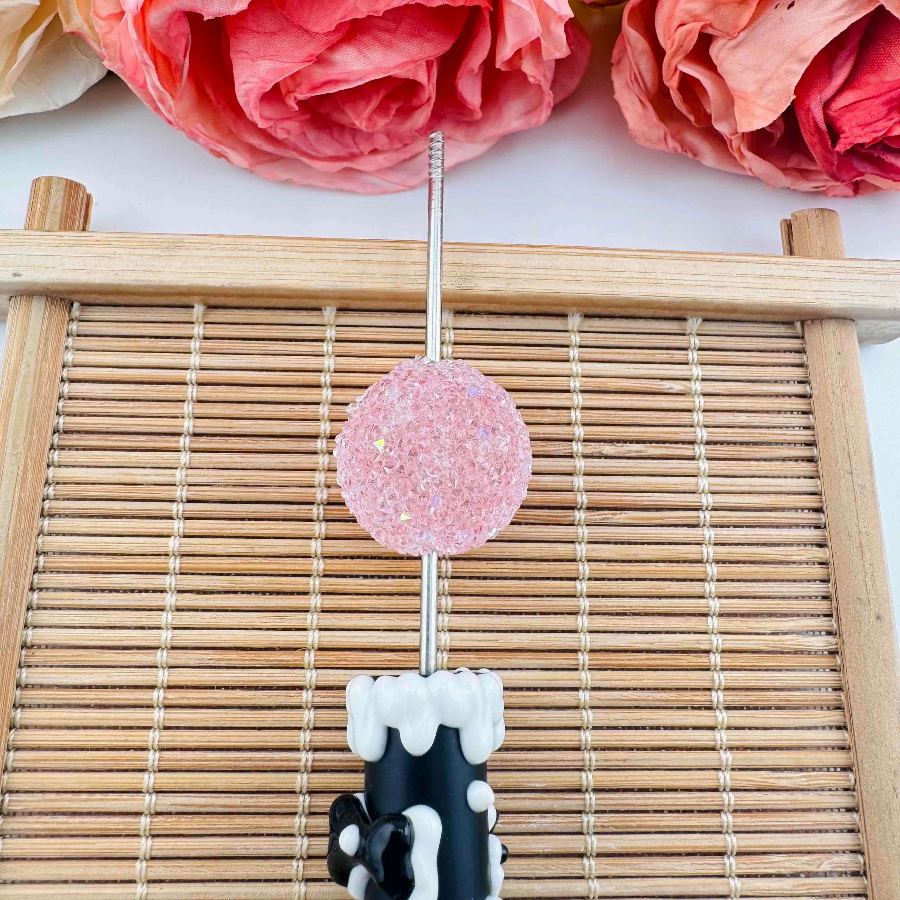 FS101375-20mm Sugar Acrylic Beads Fit For Beadable Pens Jewelry Making Keychain Making Zoe DIY Wholesale