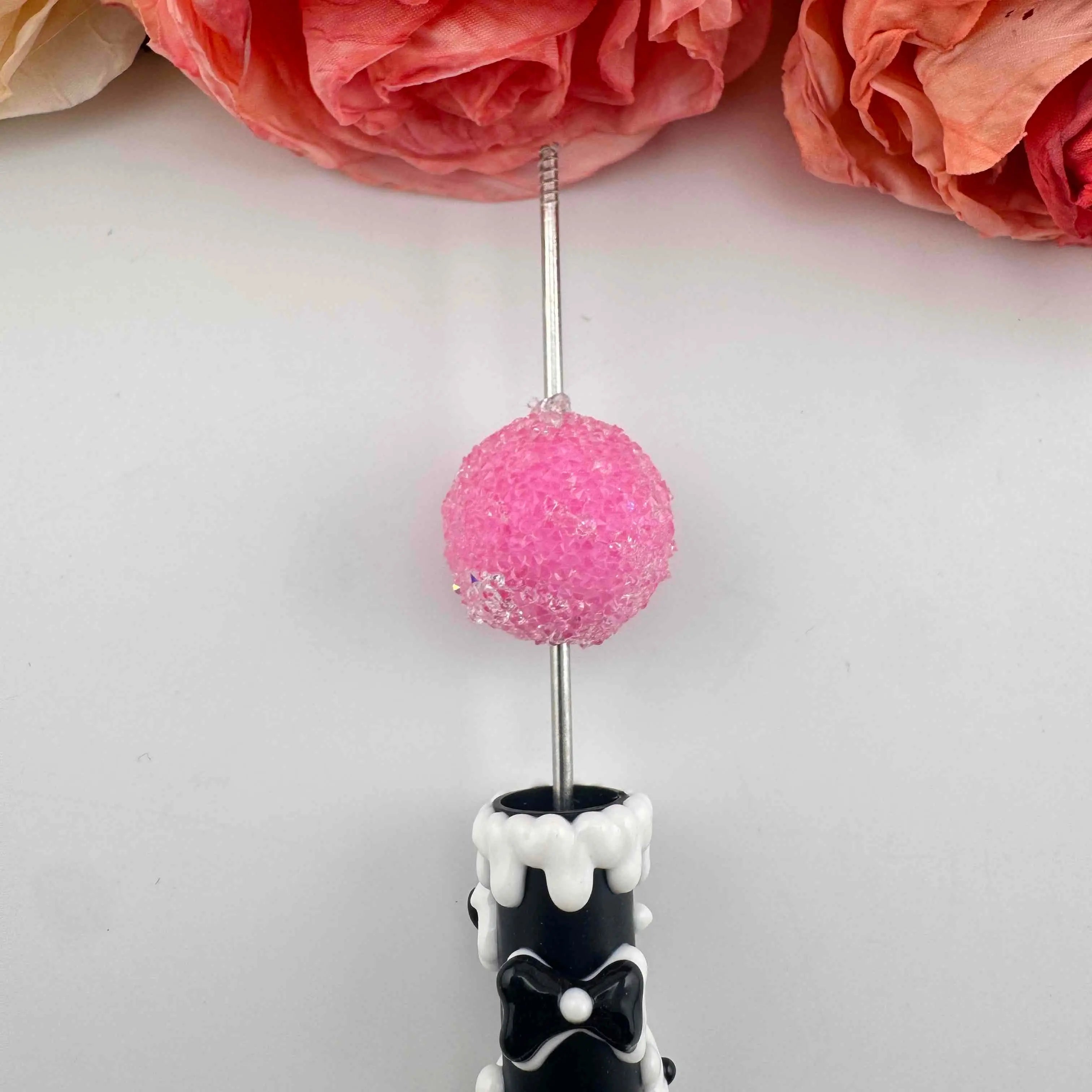 FS101375-20mm Sugar Acrylic Beads Fit For Beadable Pens Jewelry Making Keychain Making Zoe DIY Wholesale