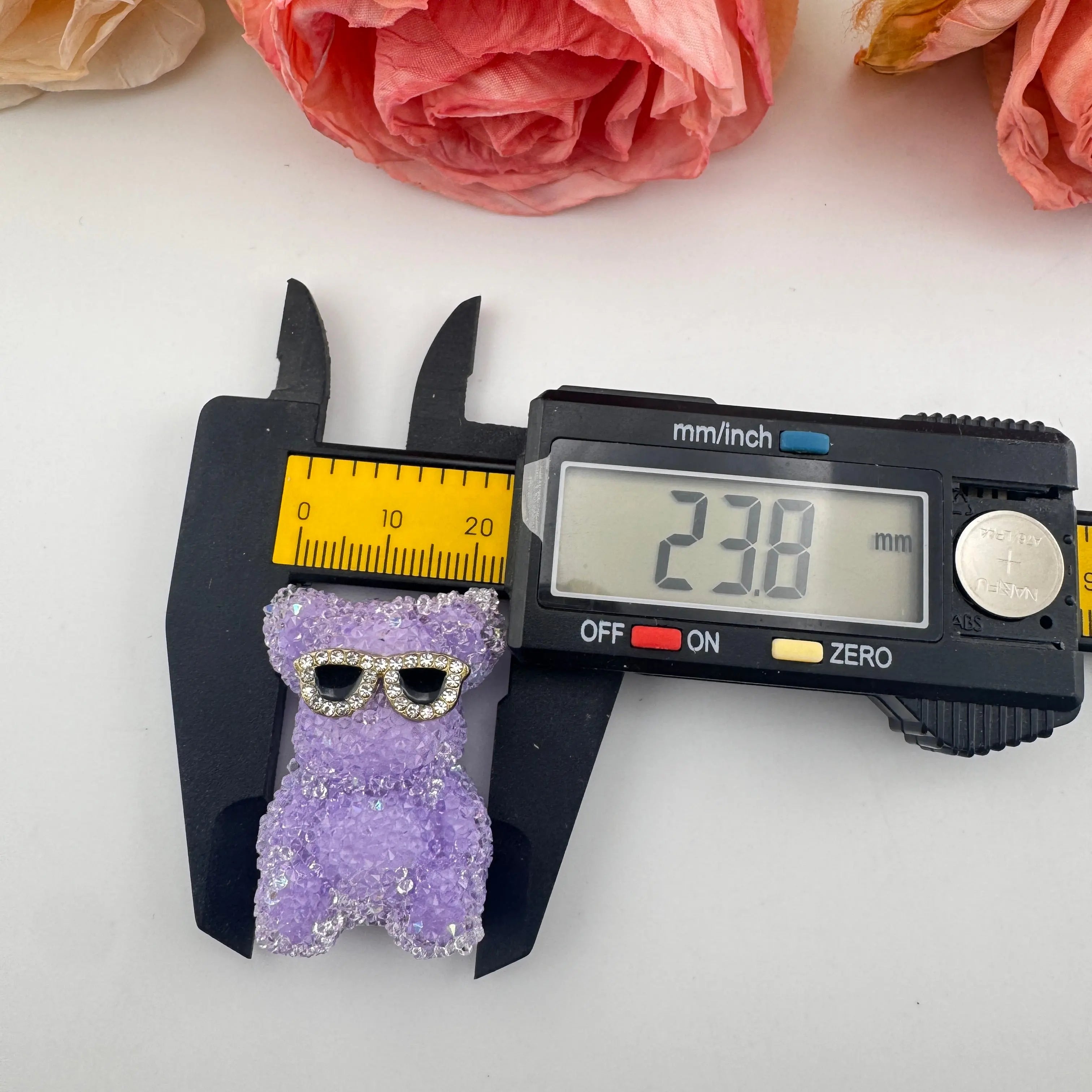 FS101377-About 24*35mm Sugar Bear Beads For Beadable Pens Keychain Making Zoe DIY Wholesale