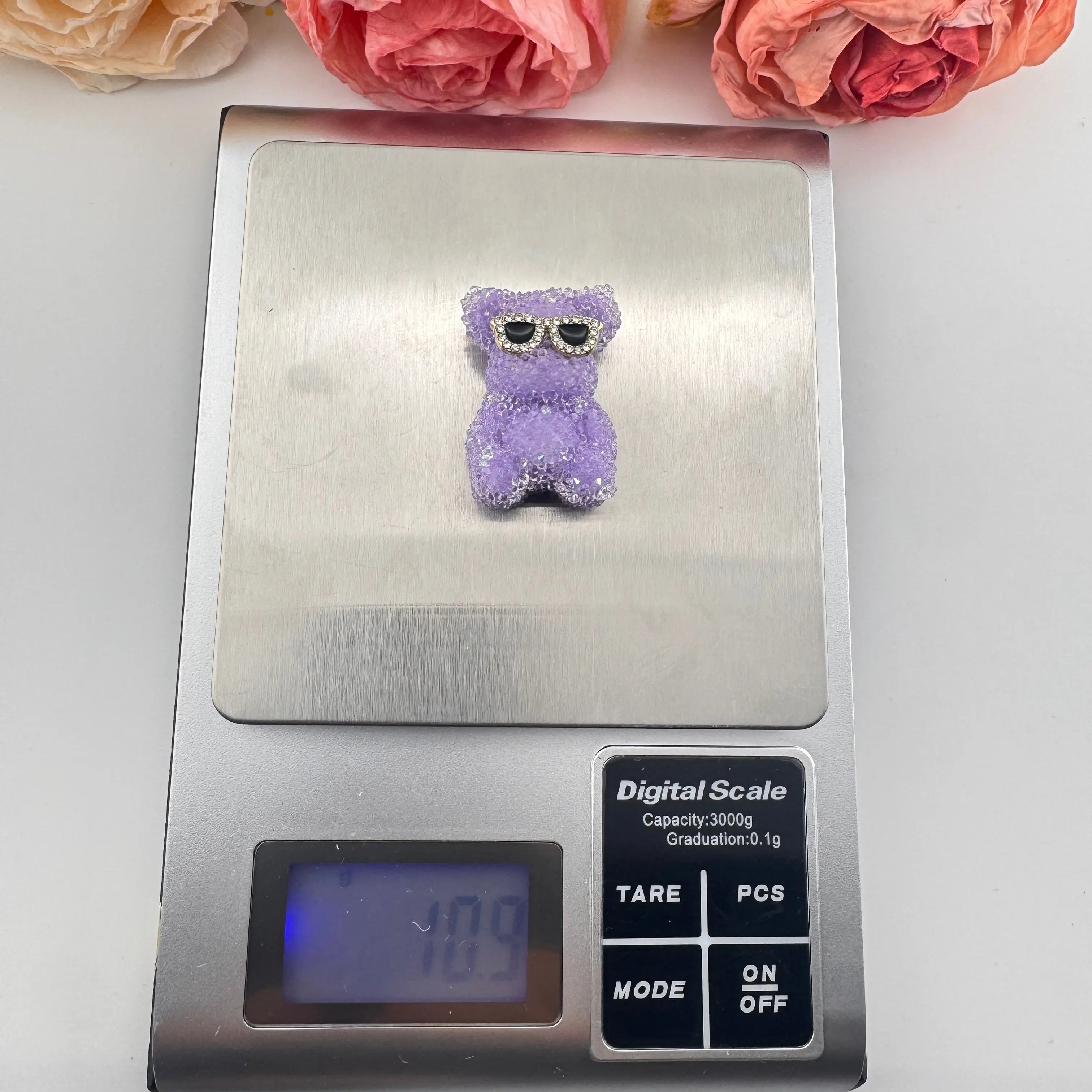 FS101377-About 24*35mm Sugar Bear Beads For Beadable Pens Keychain Making Zoe DIY Wholesale