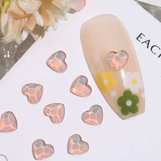 FS101474-About 6×6mm Mocha Crystal Glass Nail Charms For Making Fancy Beads Or Fancy Beadable Pens Zoe DIY Wholesale