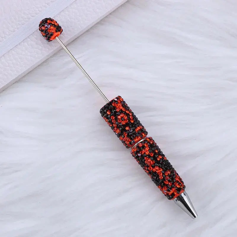 FS101507-Beadable Clay Pens with Shiny Rhinestones Covered the Entire Pen Zoe DIY Wholesale