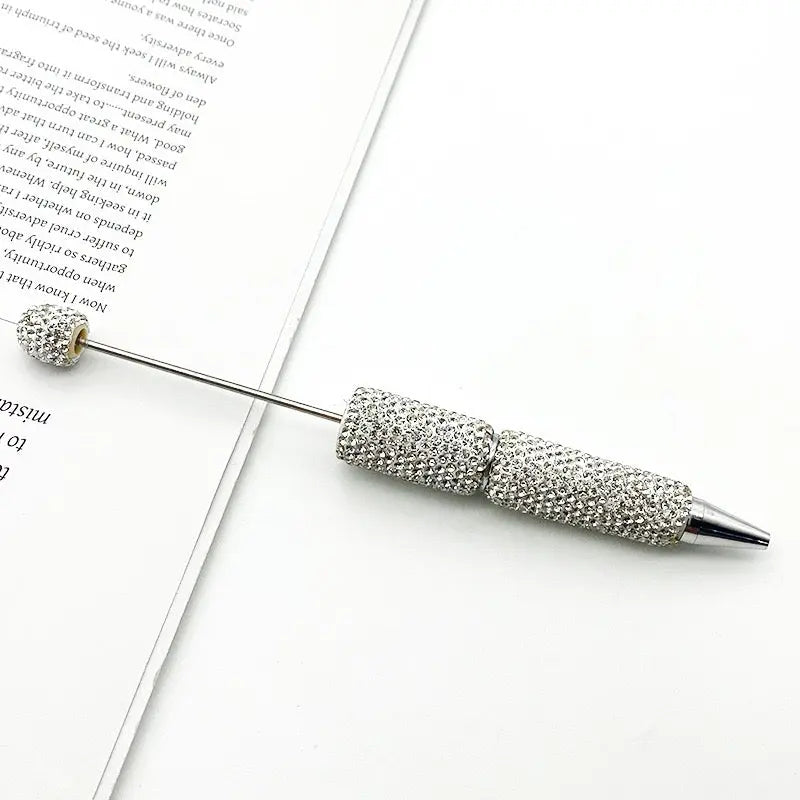 FS101507-Beadable Clay Pens with Shiny Rhinestones Covered the Entire Pen Zoe DIY Wholesale