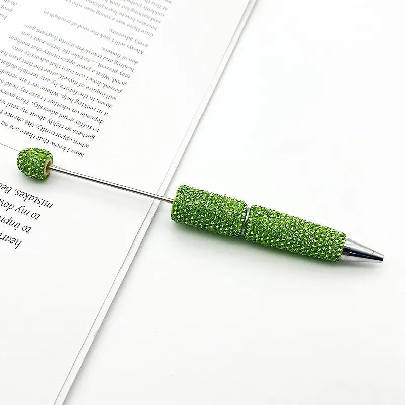FS101507-Beadable Clay Pens with Shiny Rhinestones Covered the Entire Pen Zoe DIY Wholesale