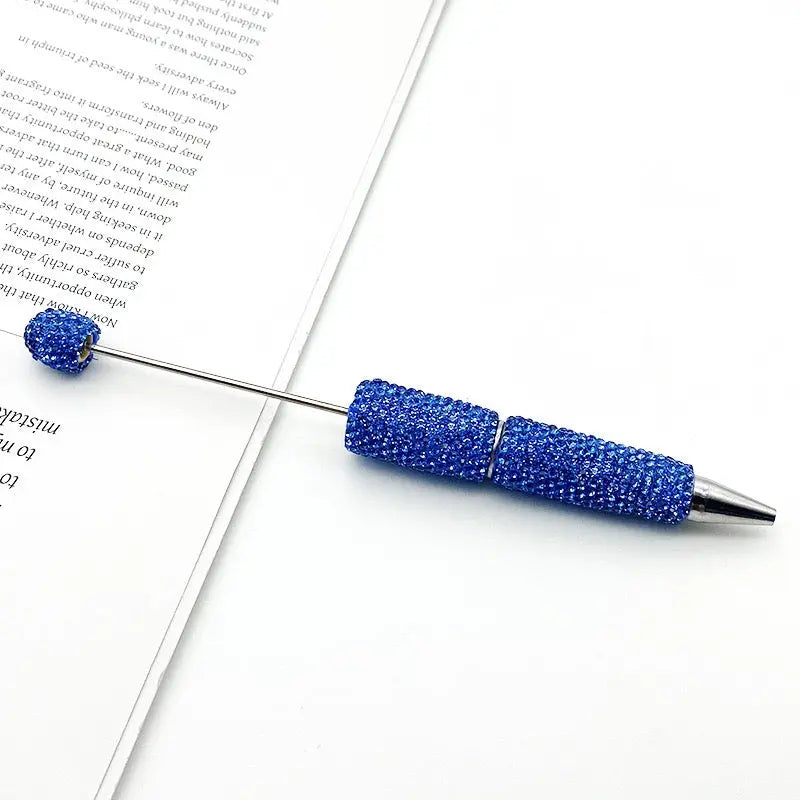 FS101507-Beadable Clay Pens with Shiny Rhinestones Covered the Entire Pen Zoe DIY Wholesale
