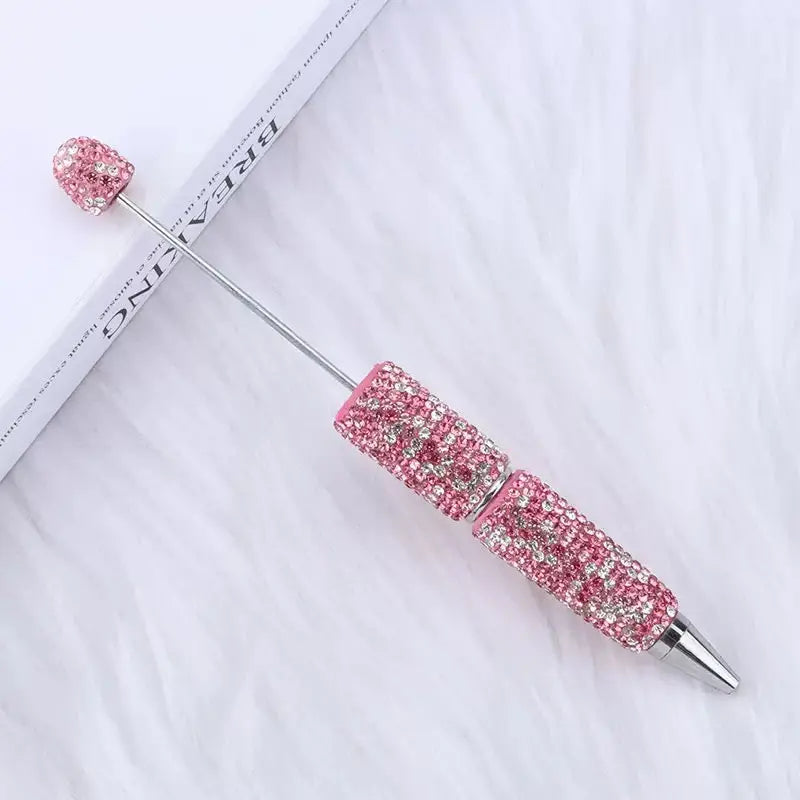 FS101507-Beadable Clay Pens with Shiny Rhinestones Covered the Entire Pen Zoe DIY Wholesale