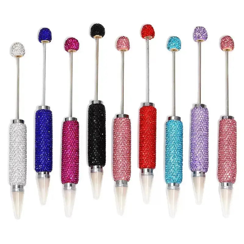 FS101159-Beadable Shiny Rhinestone Clay Wax Pen Zoe DIY Wholesale