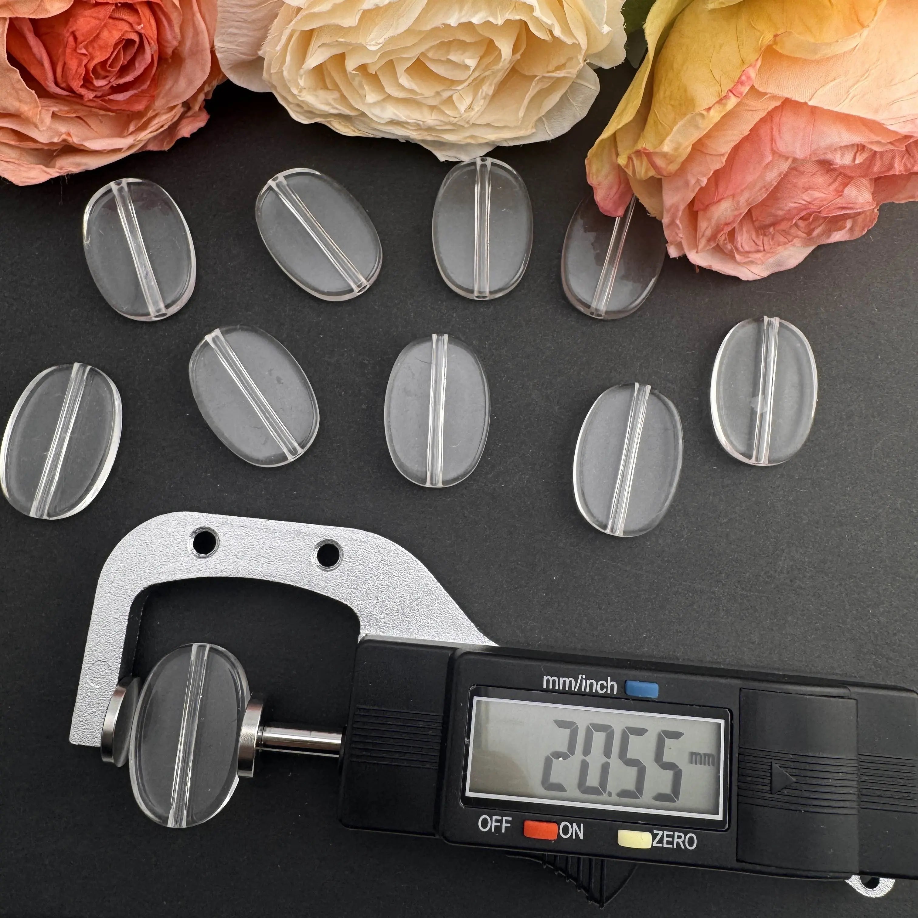 FS10158-About 20×30mm Clear Based Beads Zoe DIY Wholesale