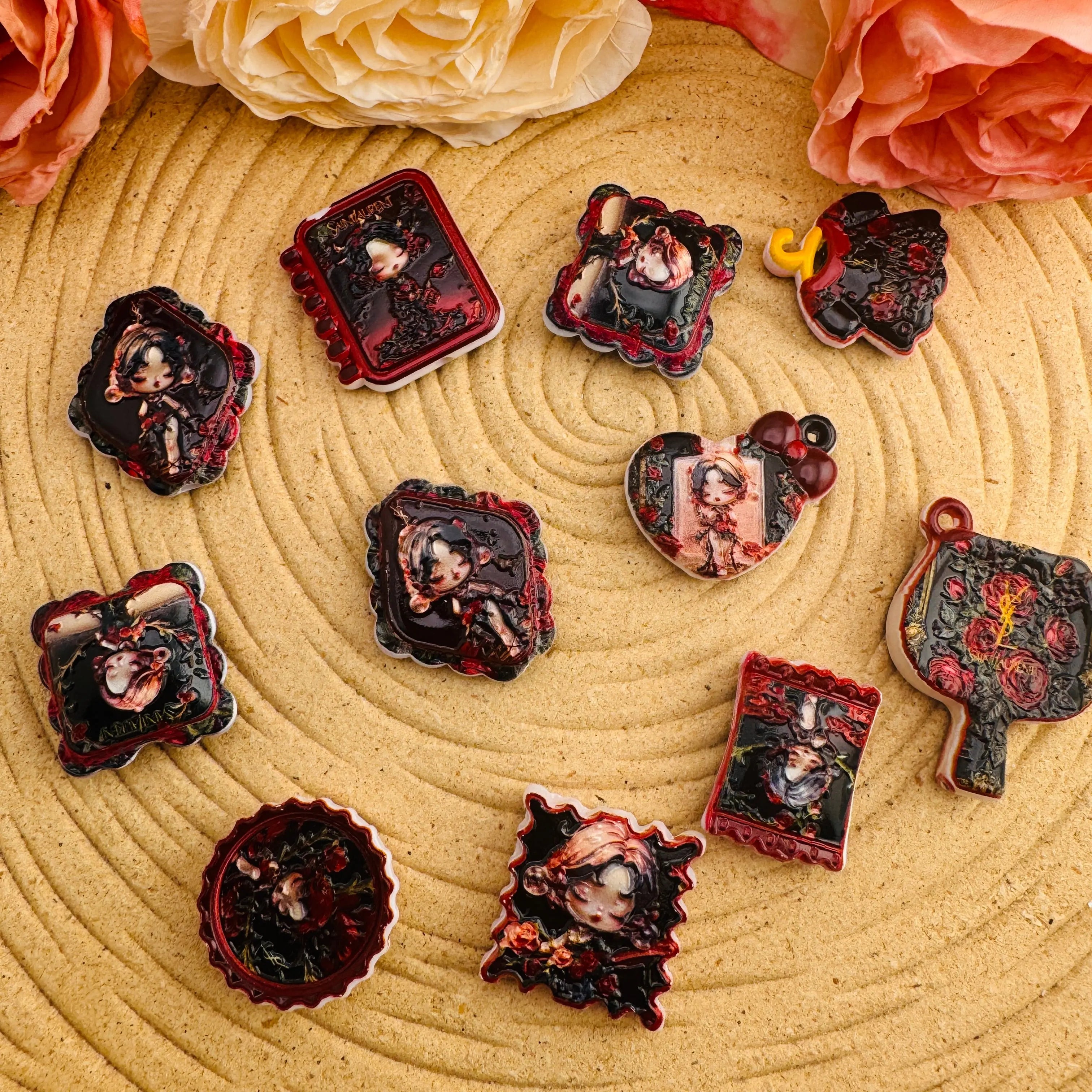 FS10159-Mixed SP Acrylic Beads Zoe DIY Wholesale