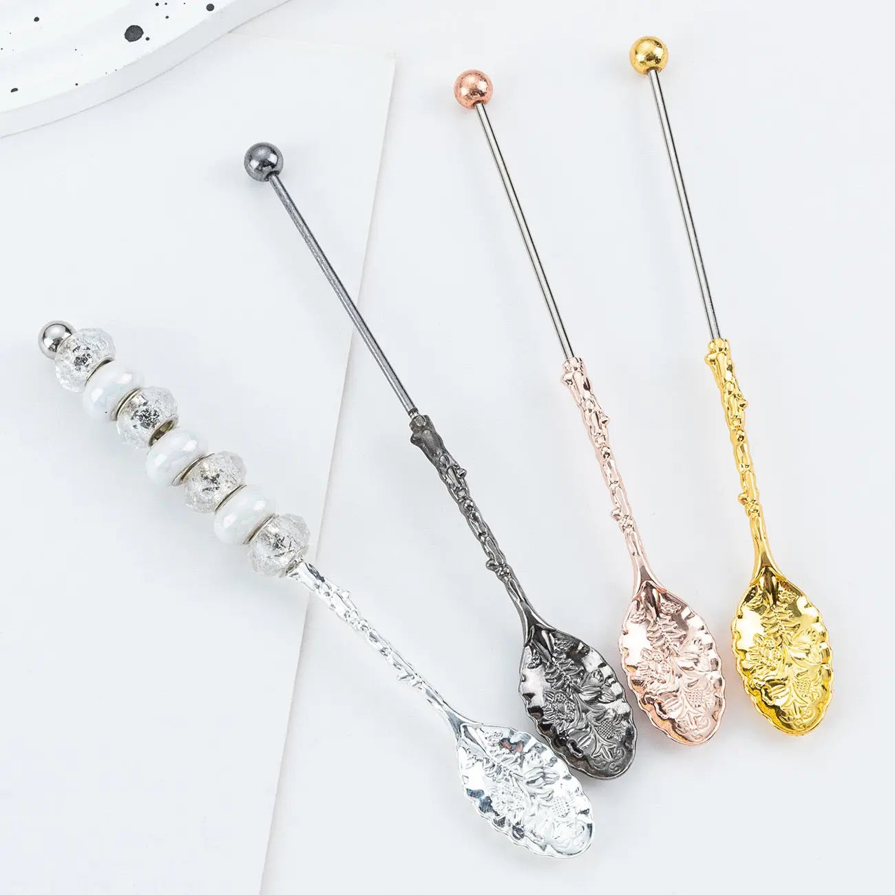 FS101592-About 15×2cm Beadable Spoon Zoe DIY Wholesale