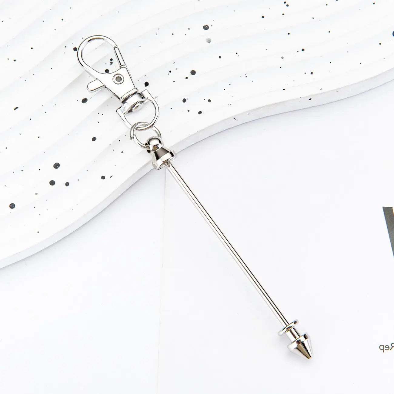 FS101611-About 12cm Beadable Bar With Bullet Head Lobster clips Zoe DIY Wholesale