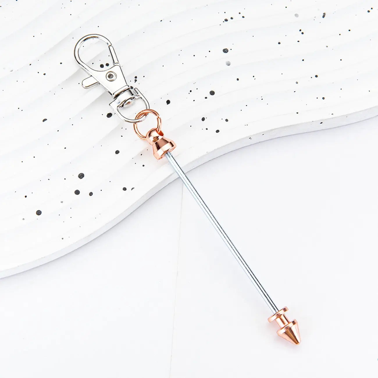 FS101611-About 12cm Beadable Bar With Bullet Head Lobster clips Zoe DIY Wholesale