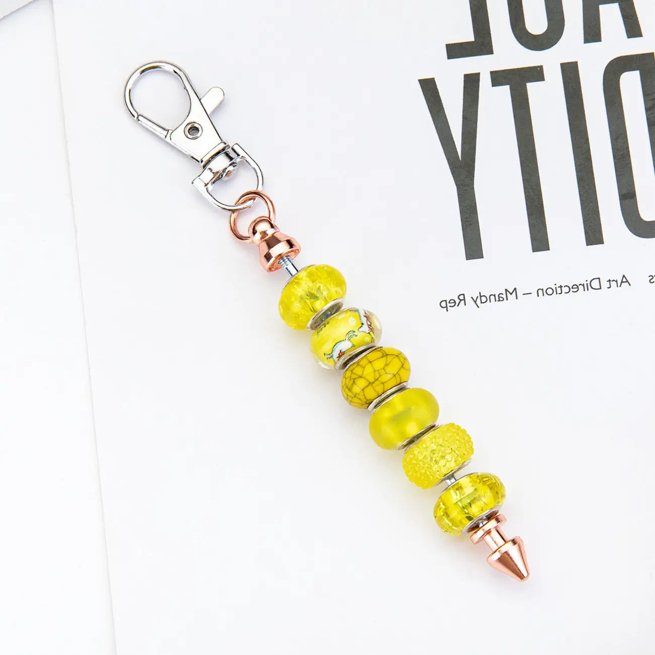 FS101611-About 12cm Beadable Bar With Bullet Head Lobster clips Zoe DIY Wholesale