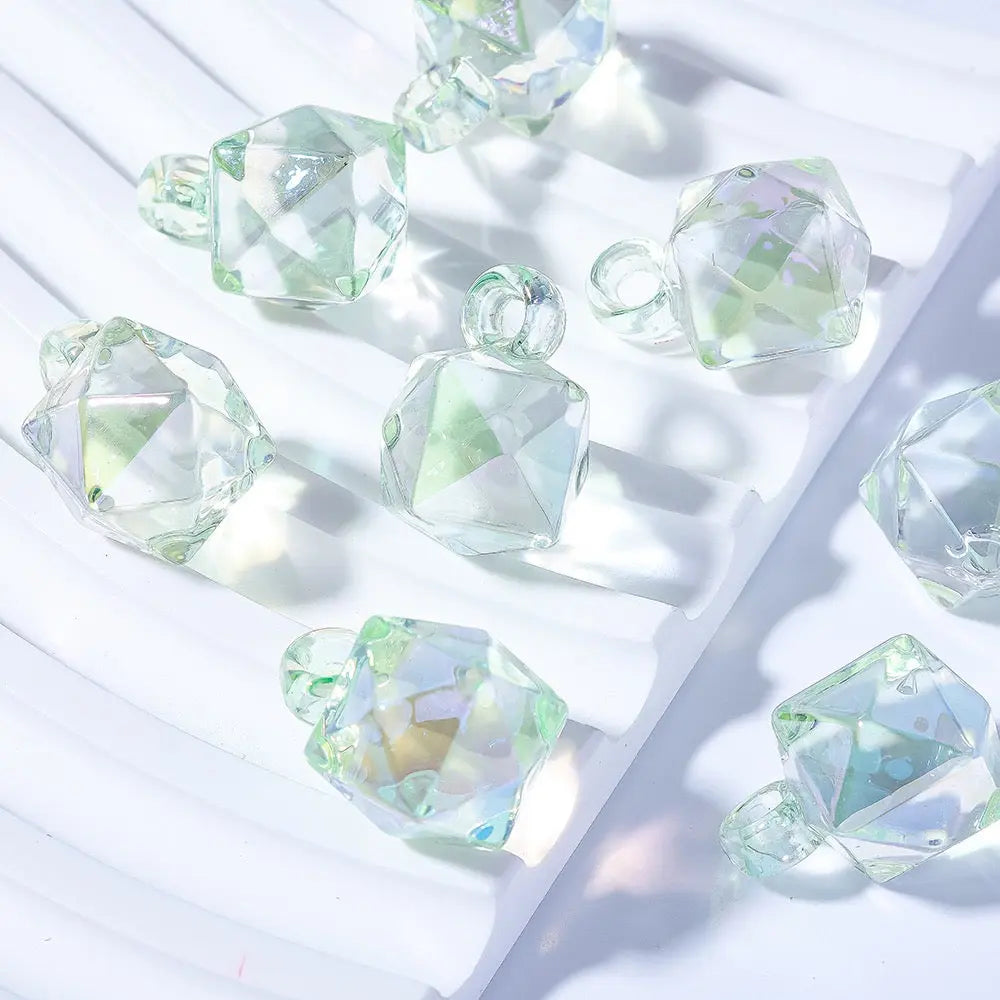 FS101700-16mm Mixed Cube Dangle Acrylic Beads Zoe DIY Wholesale