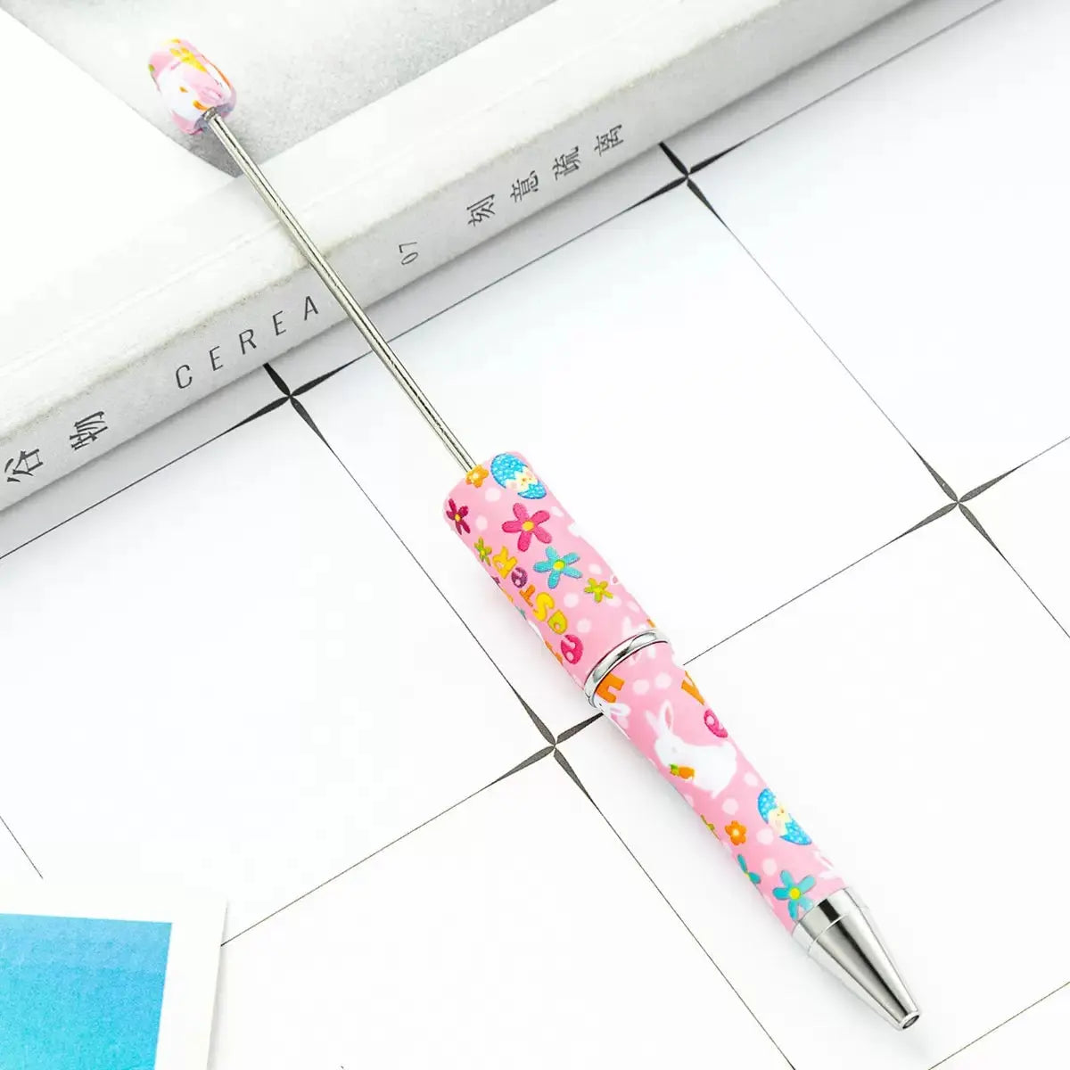 FS101702-Easter Printed Beadable Pens Zoe DIY Wholesale