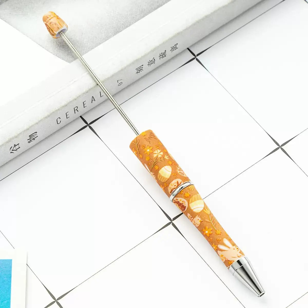 FS101702-Easter Printed Beadable Pens Zoe DIY Wholesale