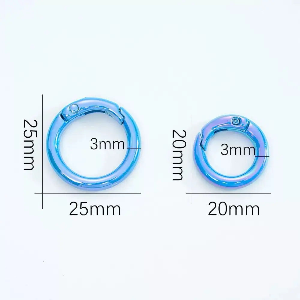 FS10173-25mm UV Mixed Color Keychain Zoe DIY Wholesale