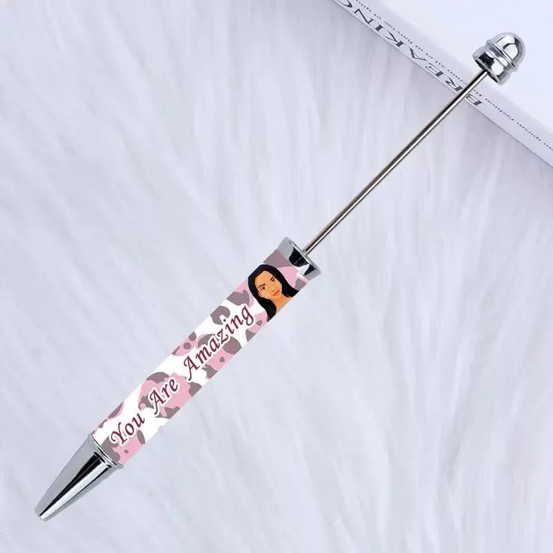 FS101738-Printed Beadable Pen Zoe DIY Wholesale