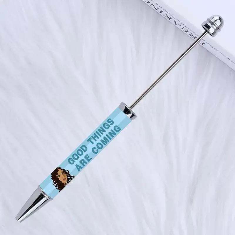 FS101738-Printed Beadable Pen Zoe DIY Wholesale