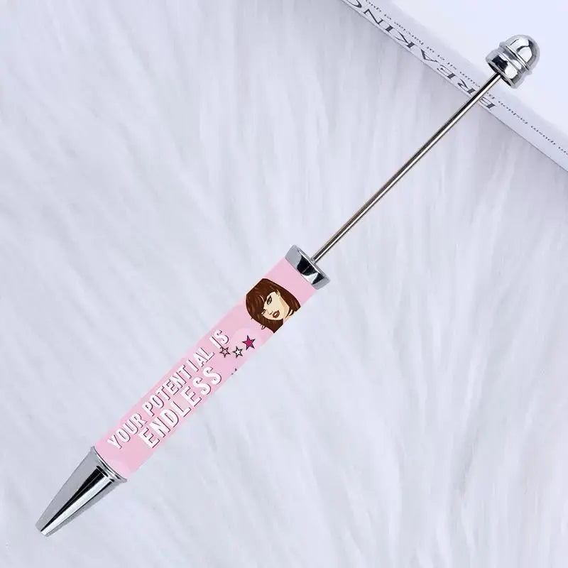FS101738-Printed Beadable Pen Zoe DIY Wholesale