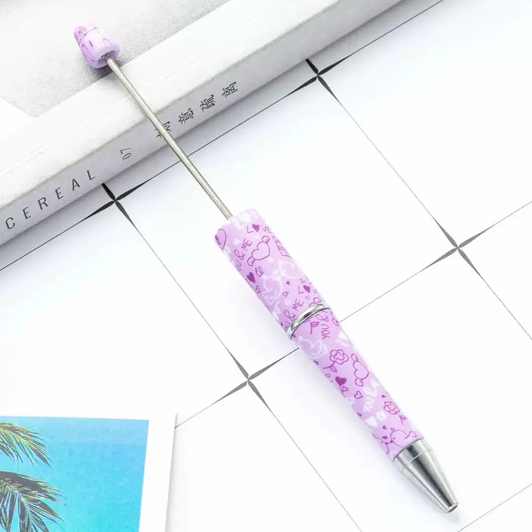 FS101750-Printed Beadable Pen Zoe DIY Wholesale
