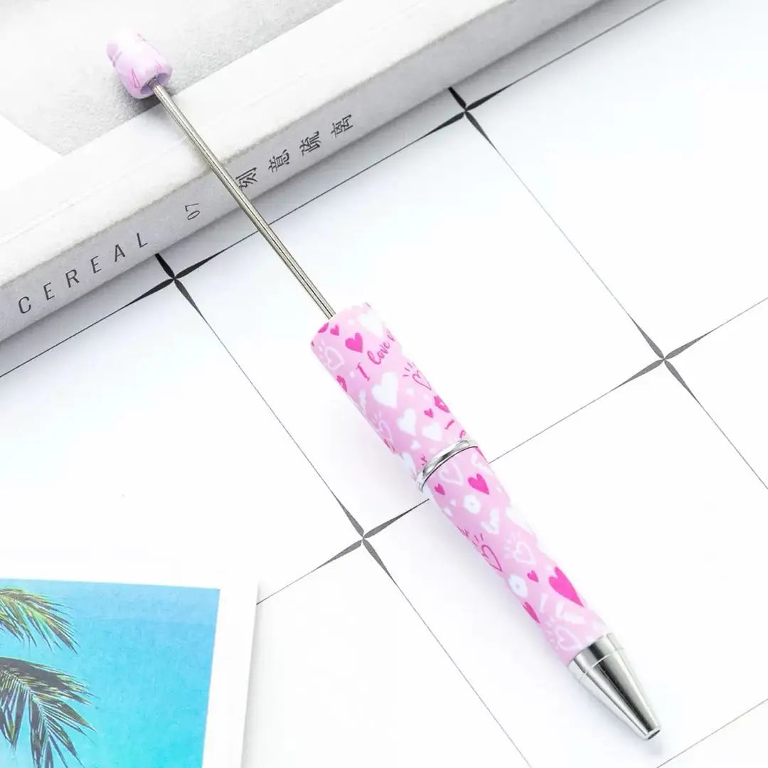 FS101750-Printed Beadable Pen Zoe DIY Wholesale