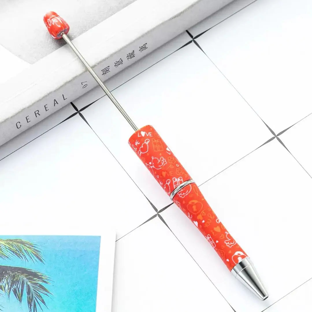 FS101750-Printed Beadable Pen Zoe DIY Wholesale
