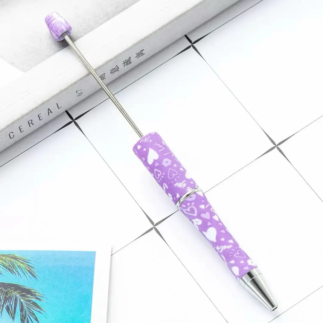 FS101750-Printed Beadable Pen Zoe DIY Wholesale