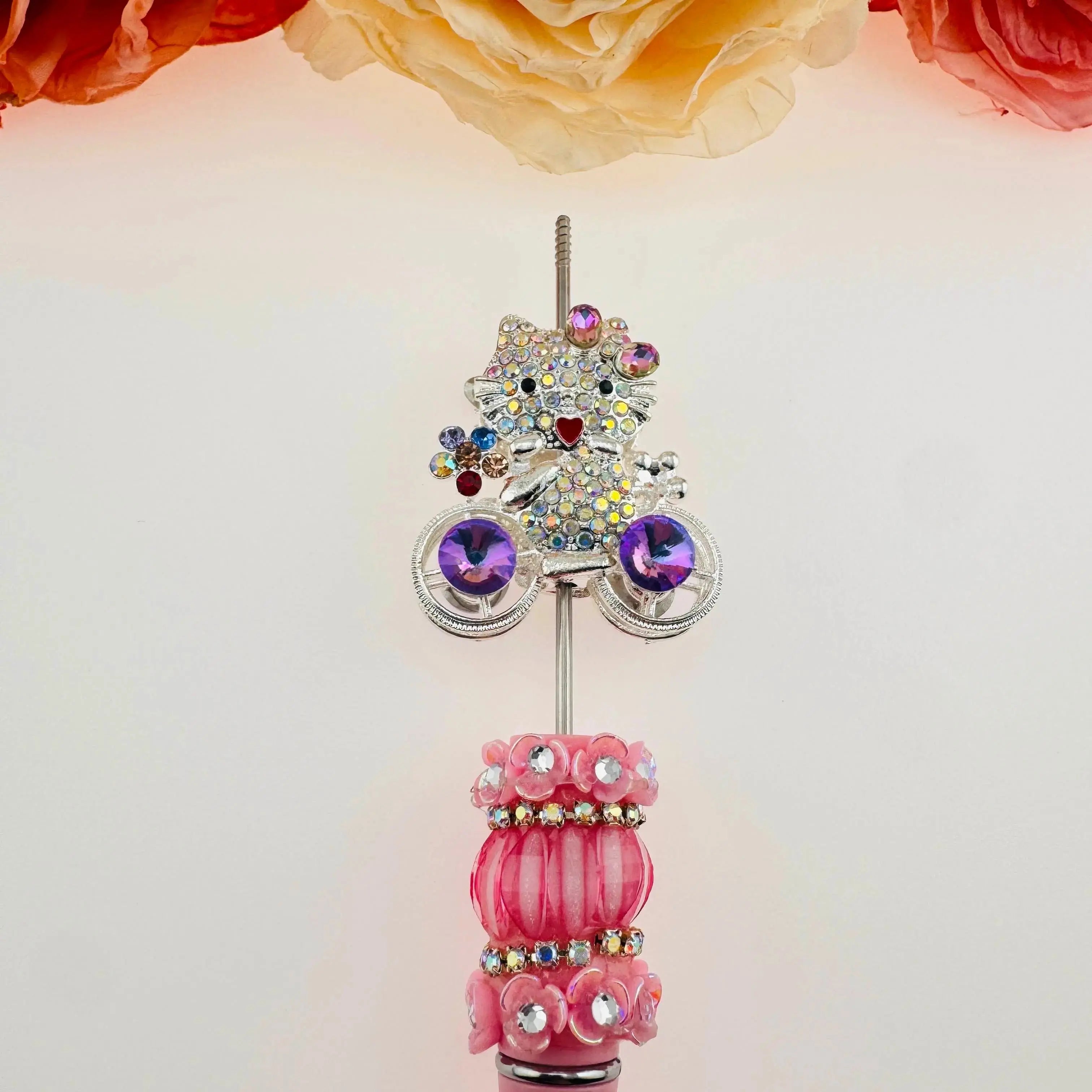 FS101780-About 33×35mm HK Bicycle Four Hole Alloy Metal Fancy Beads Zoe DIY Wholesale