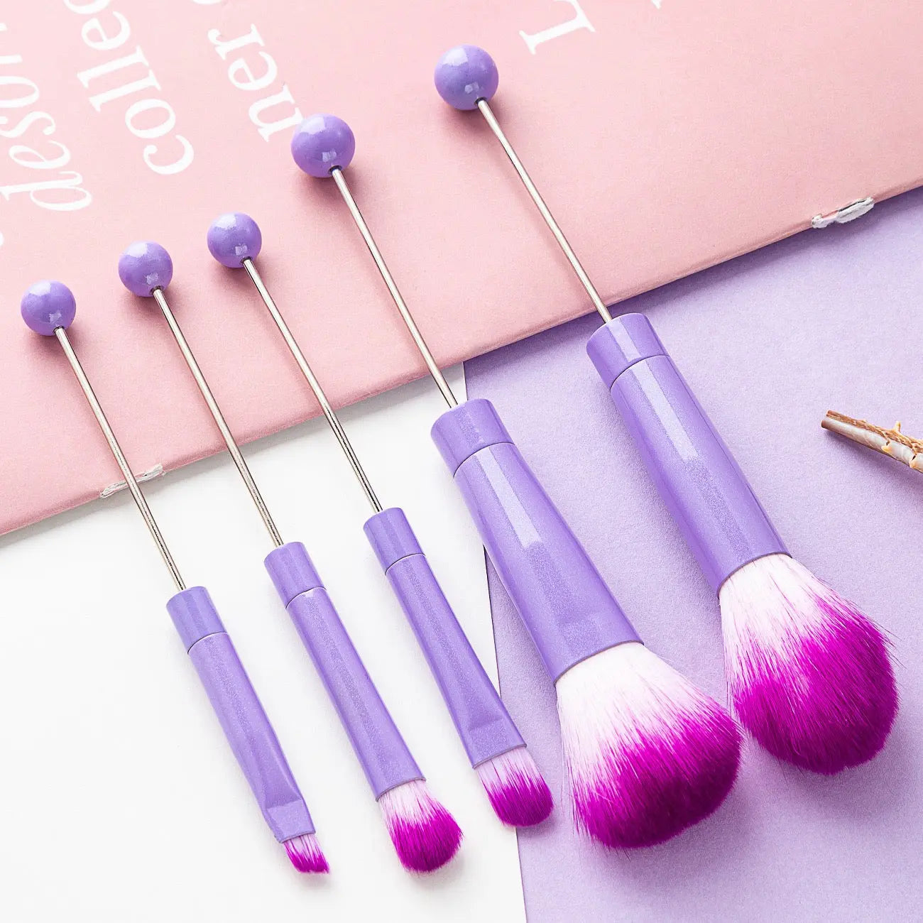 FS101795-Beadable Makeup Brushes Zoe DIY Wholesale