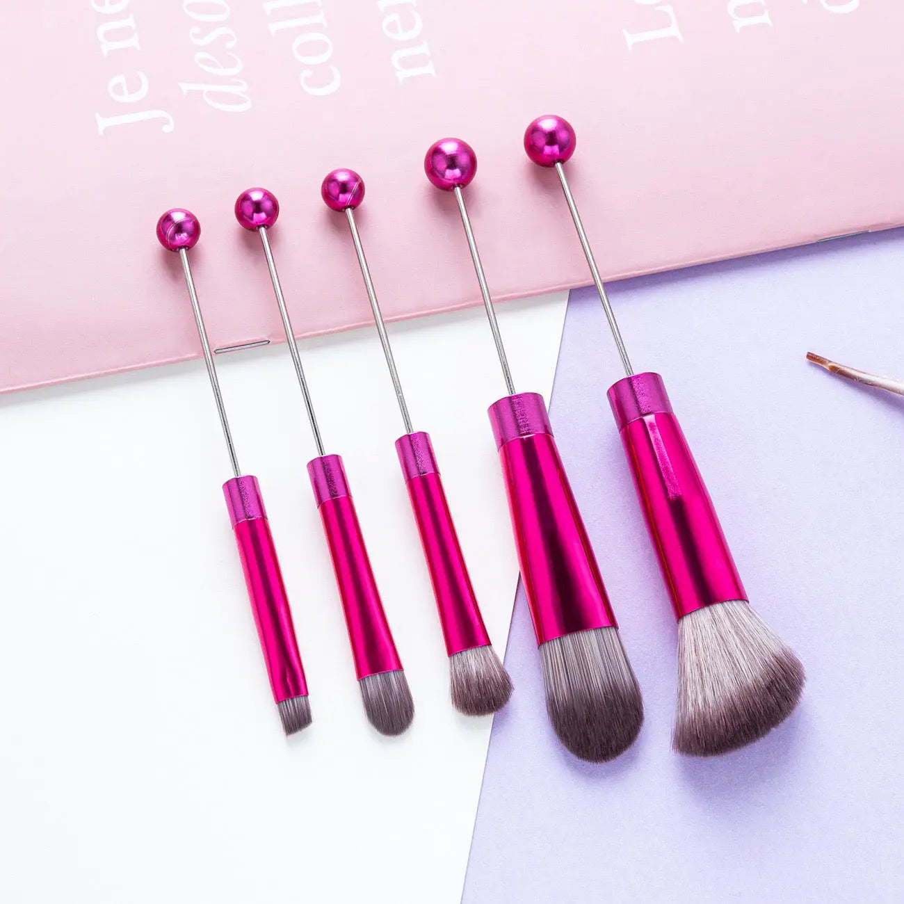 FS101795-Beadable Makeup Brushes Zoe DIY Wholesale