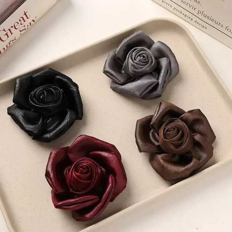 FS10180-7.5cm Fabric Rose Zoe DIY Wholesale