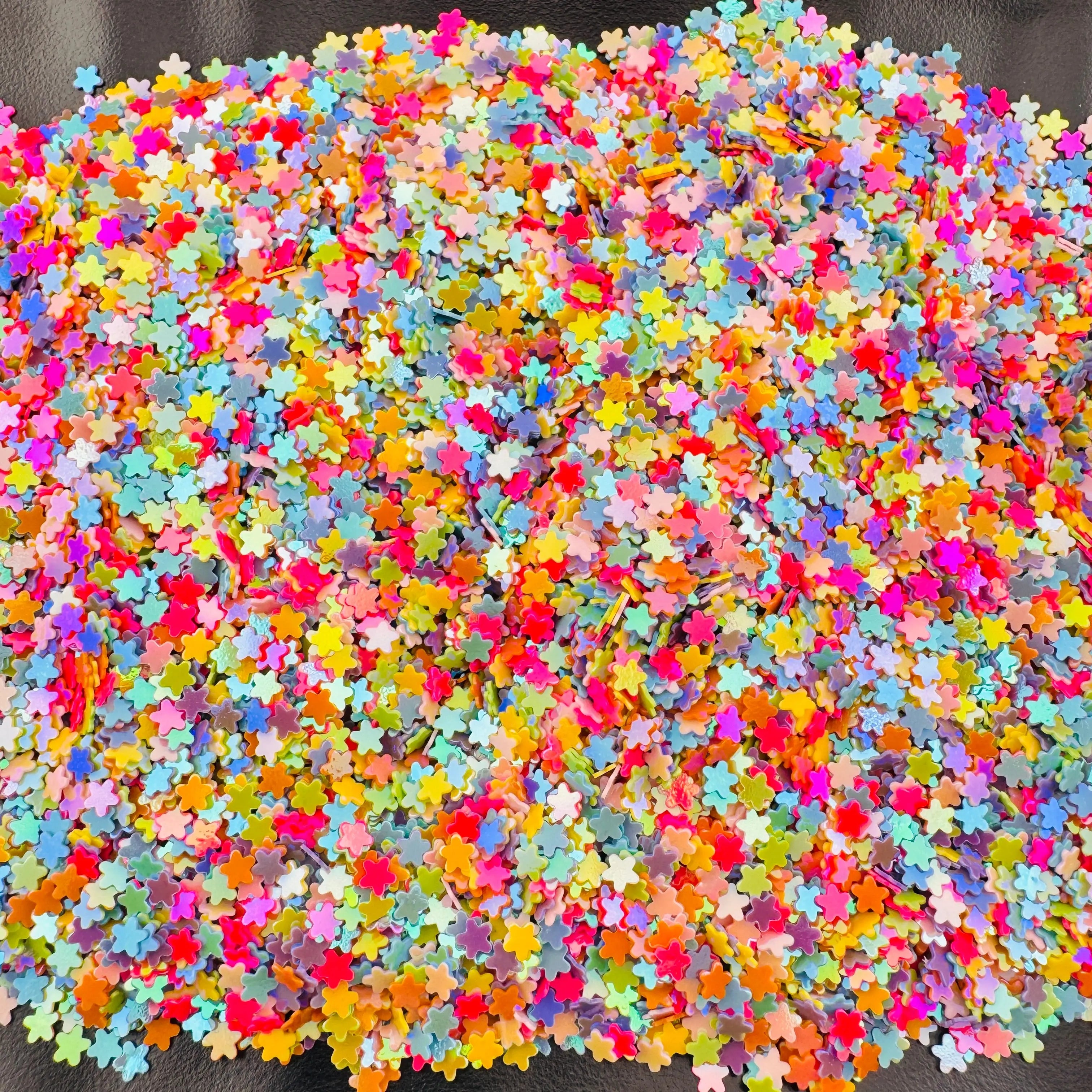 FS101845-Random Mixed Star Flash Chips Zoe DIY Wholesale