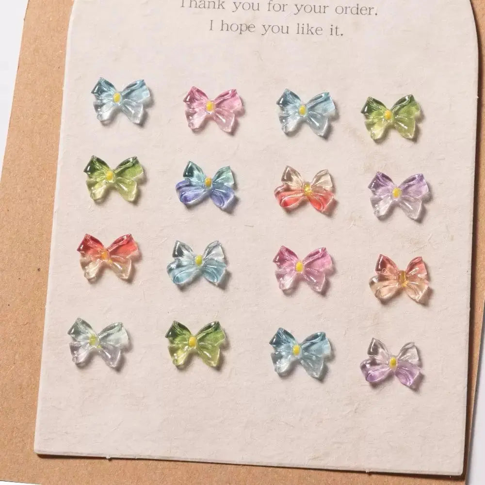 FS101872-11*8mm Acrylic Bows Nail Charms