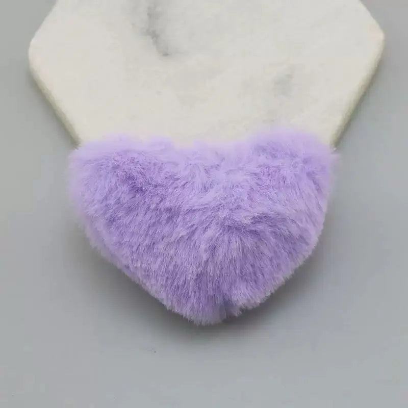 FS102175-About 9×9cm Heart Plush Zoe DIY Wholesale