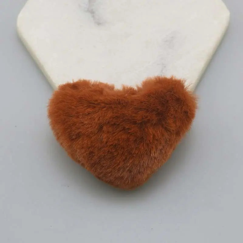 FS102175-About 9×9cm Heart Plush Zoe DIY Wholesale