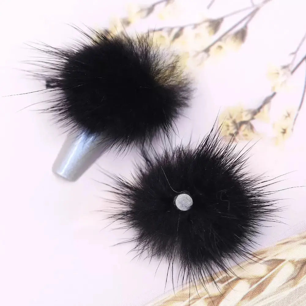 FS10230-Random Mixed PomPom Nail Charms Zoe DIY Wholesale