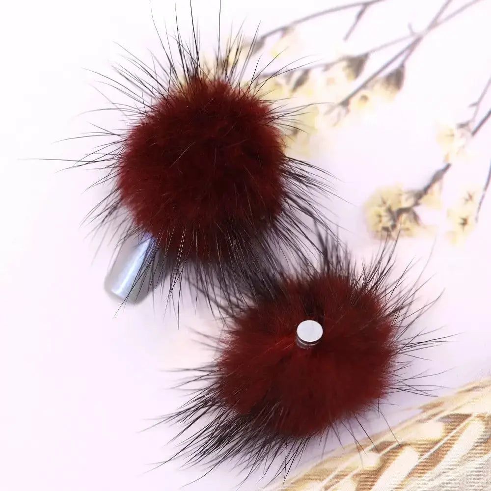 FS10230-Random Mixed PomPom Nail Charms Zoe DIY Wholesale