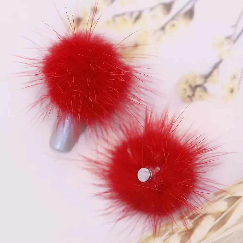 FS10230-Random Mixed PomPom Nail Charms Zoe DIY Wholesale